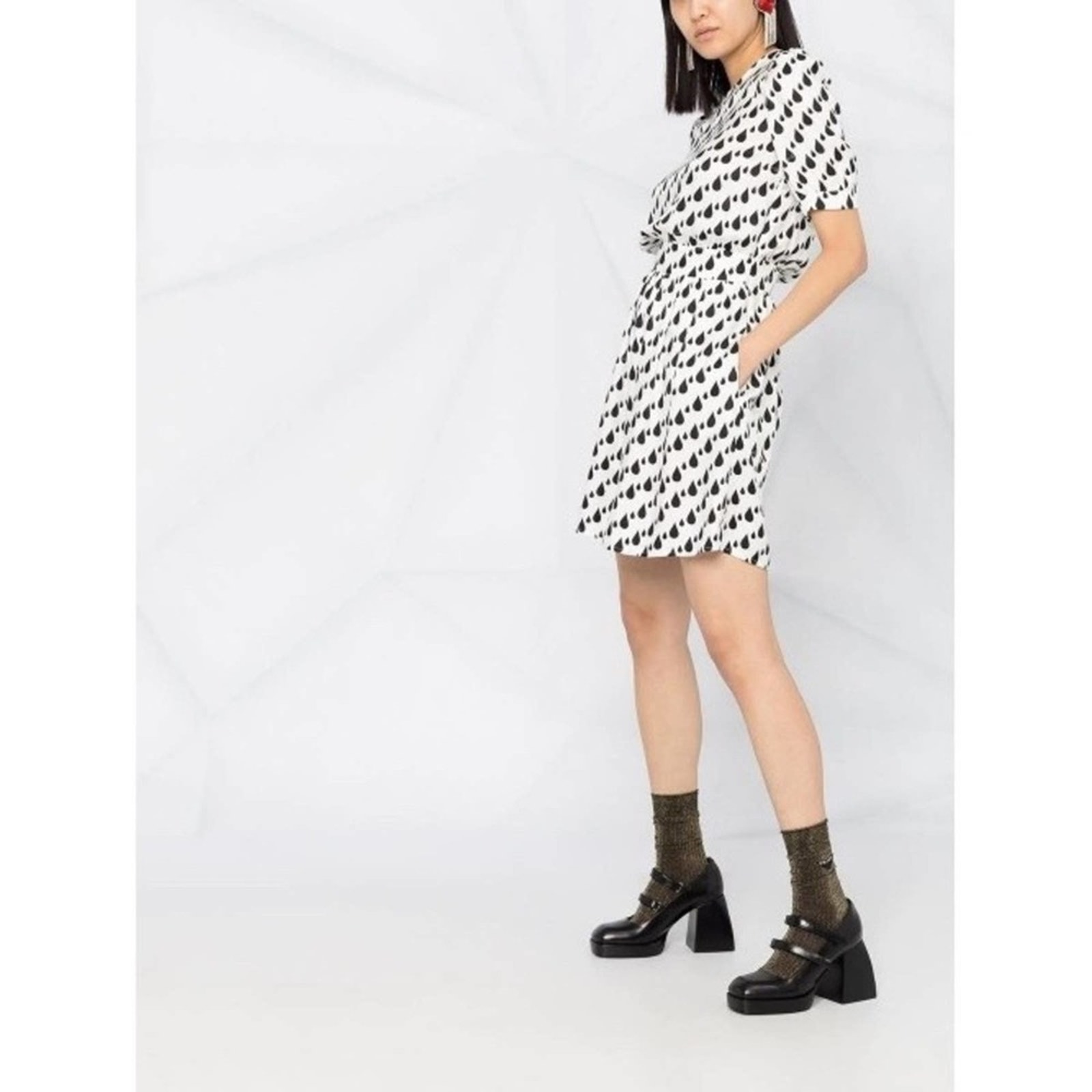 Love Moschino Raindrop Print Dress Sz.10 Nwt
